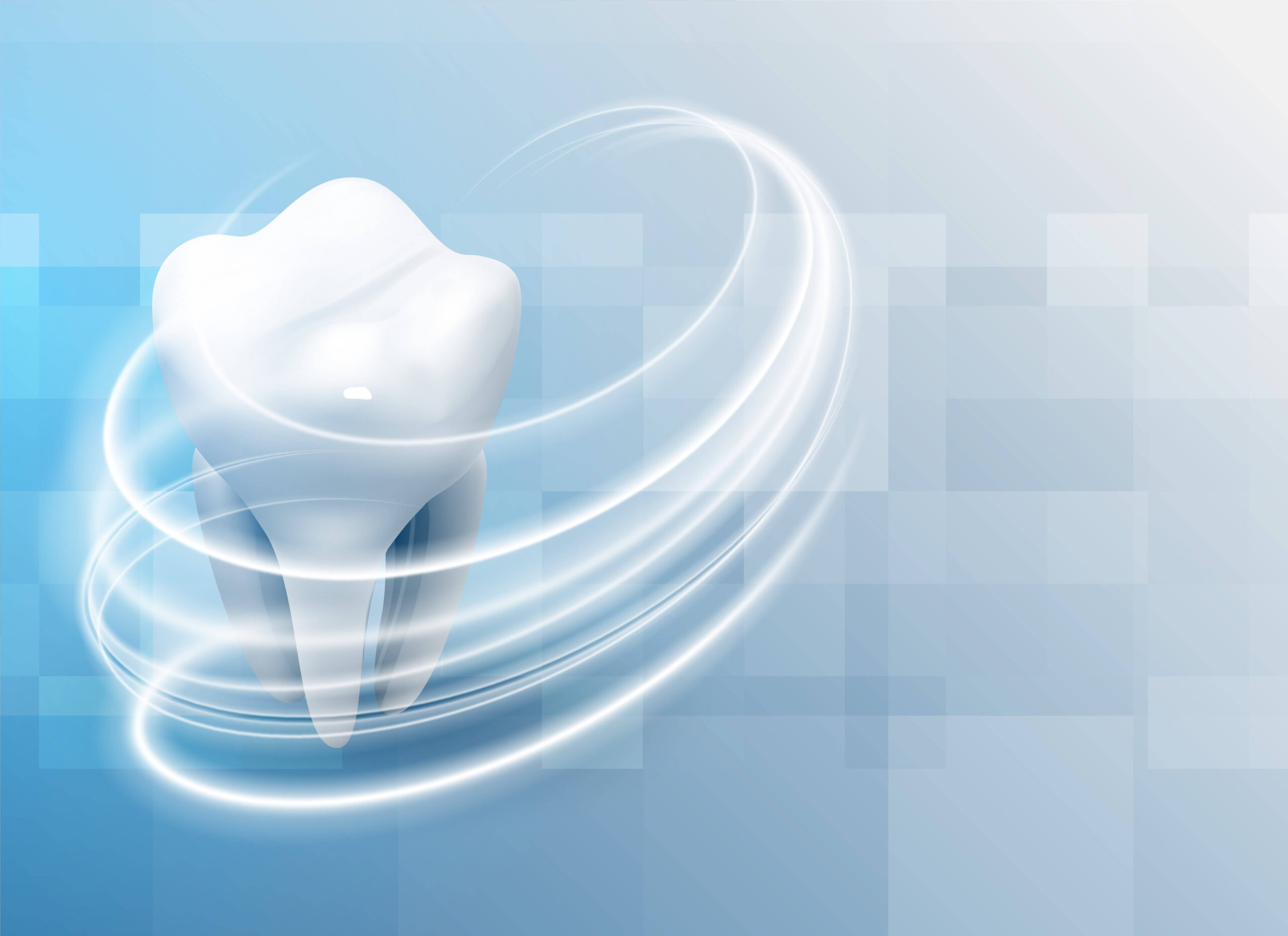 A uniform, symmetrical smile after dental bonding.